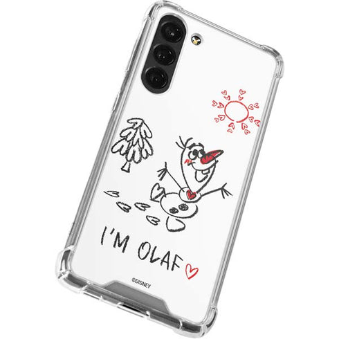 Disney Frozen I Am Olaf Art Galaxy S24 FE Clear Case